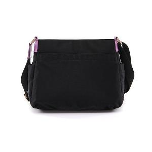 B.S.D.S冰山袋鼠 - BLACK魅惑 - 典雅拼接多口袋斜背包 - 芋紫黑【U089-KU】