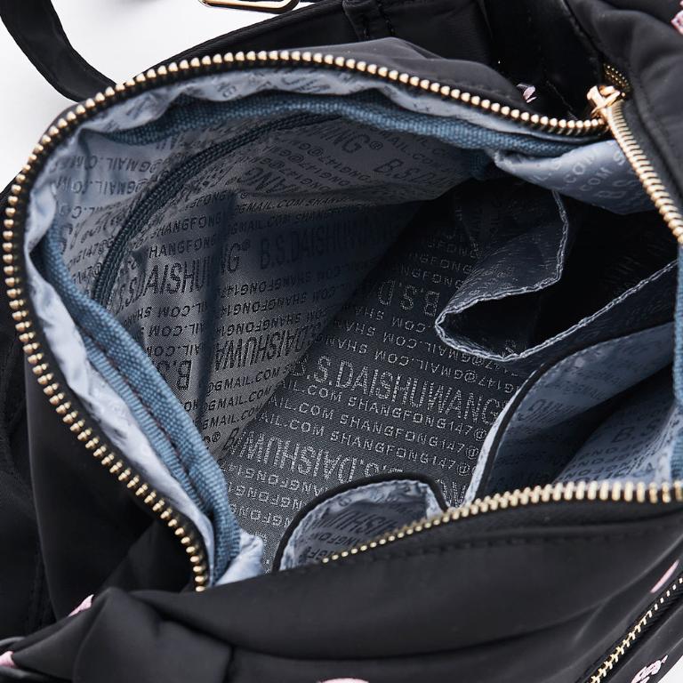 B.S.D.S冰山袋鼠 - 勾心紅妝 - 甜美刺繡多層三用後背包 - 心型粉【G2105K】