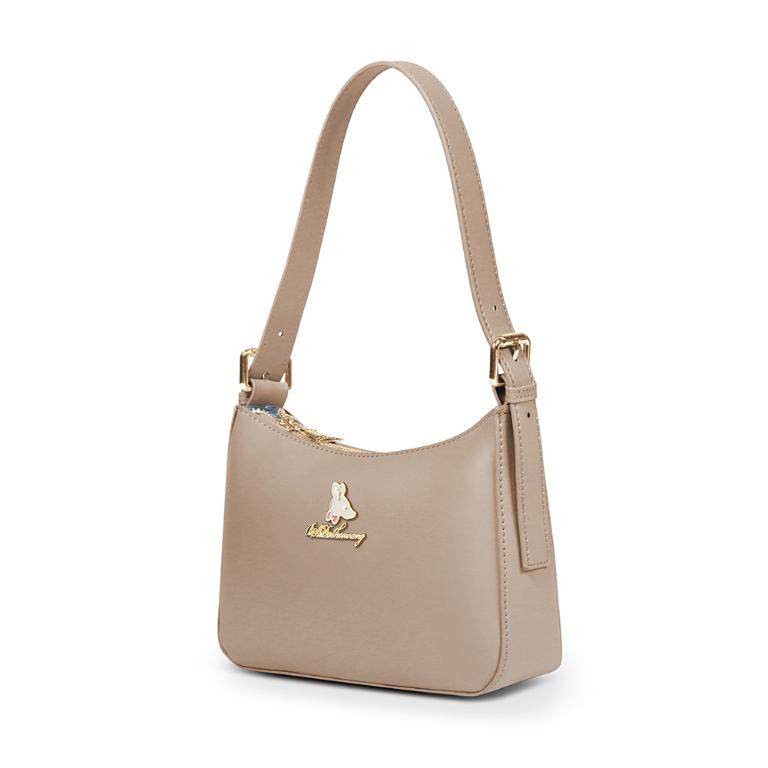 B.S.D.S冰山袋鼠 - 午後濃茶 - 簡約手提兩用月亮包 - 奶茶杏【P6152-C】