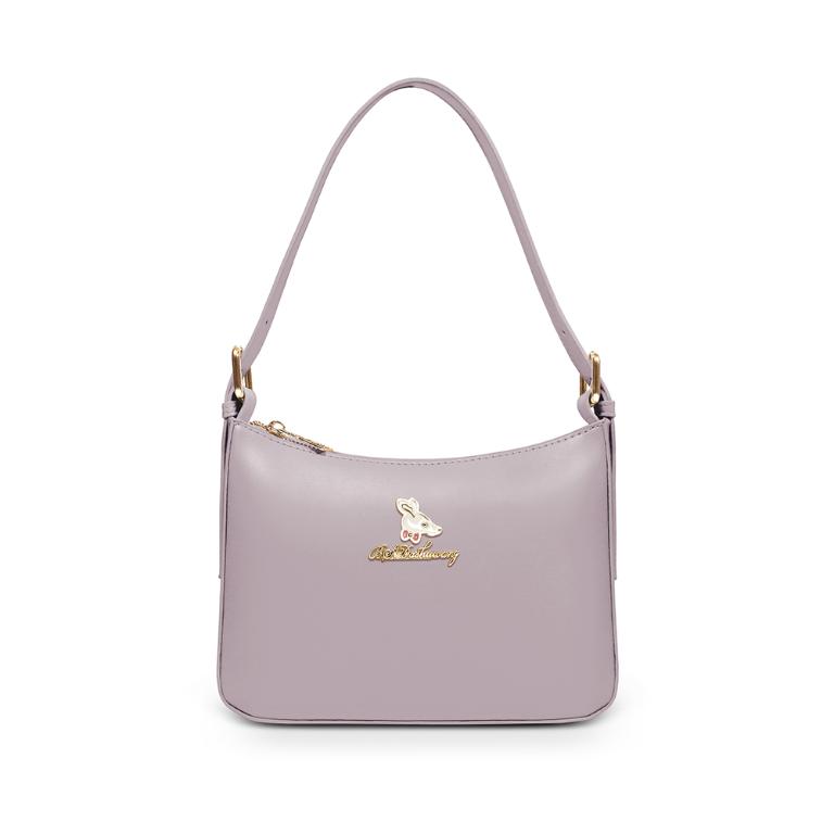 B.S.D.S冰山袋鼠 - 午後濃茶 - 簡約手提兩用月亮包 - 芋奶紫【P6152-PR】