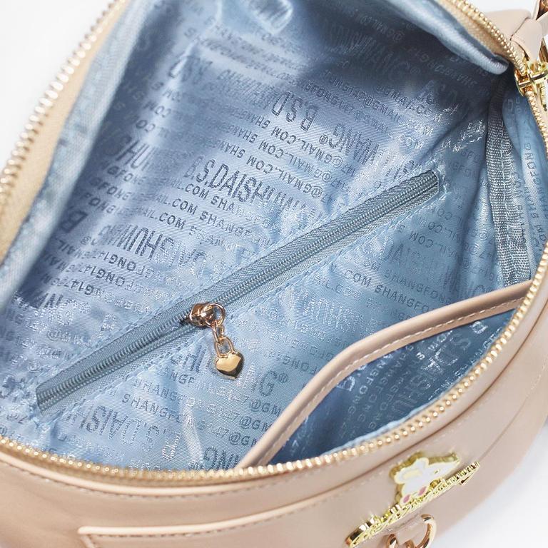 B.S.D.S冰山袋鼠 - 午後濃茶 - 簡約金鍊斜背胸包 - 奶茶杏【P6153-C】