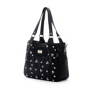 B.S.D.S冰山袋鼠 - 勾心紅妝 - 甜美刺繡兩用托特包 - 心型粉【G980K】