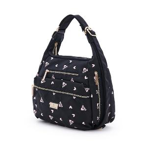 B.S.D.S冰山袋鼠 - 勾心紅妝 - 甜美刺繡多層三用後背包 - 心型粉【G2105K】