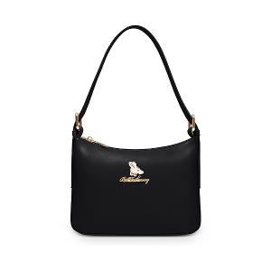 B.S.D.S冰山袋鼠 - 午後濃茶 - 簡約手提兩用月亮包 - 炭焙黑【P6152-K】