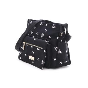 B.S.D.S冰山袋鼠 - 勾心紅妝 - 甜美刺繡多層收納斜背包 - 心型粉【G20061K】