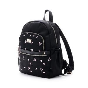 B.S.D.S冰山袋鼠 - 勾心紅妝 - 甜美刺繡多口袋後背包 - 心型粉【G043K】