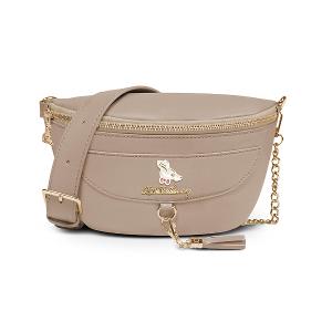 B.S.D.S冰山袋鼠 - 午後濃茶 - 簡約金鍊斜背胸包 - 奶茶杏【P6153-C】