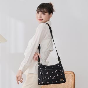 B.S.D.S冰山袋鼠 - 勾心紅妝 - 甜美刺繡休閒輕量斜背包 - 心型粉【G150K】