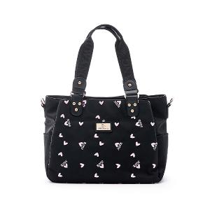 B.S.D.S冰山袋鼠 - 勾心紅妝 - 甜美刺繡多層兩用托特包 - 心型粉【G890K】