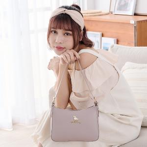 B.S.D.S冰山袋鼠 - 午後濃茶 - 簡約手提兩用月亮包 - 芋奶紫【P6152-PR】