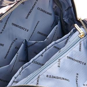 B.S.D.S冰山袋鼠 - 勾心紅妝 - 甜美刺繡多口袋後背包 - 心型粉【G043K】