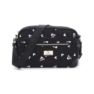 B.S.D.S冰山袋鼠 - 勾心紅妝 - 甜美刺繡圓角造型斜背包 - 心型粉【G070K】