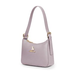 B.S.D.S冰山袋鼠 - 午後濃茶 - 簡約手提兩用月亮包 - 芋奶紫【P6152-PR】