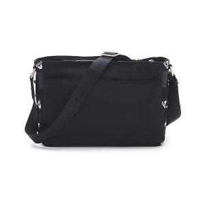 B.S.D.S冰山袋鼠 - 勾心紅妝 - 甜美刺繡雙口袋斜背包 - 心型粉【G073K】