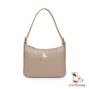 B.S.D.S冰山袋鼠 - 午後濃茶 - 簡約手提兩用月亮包 - 奶茶杏【P6152-C】