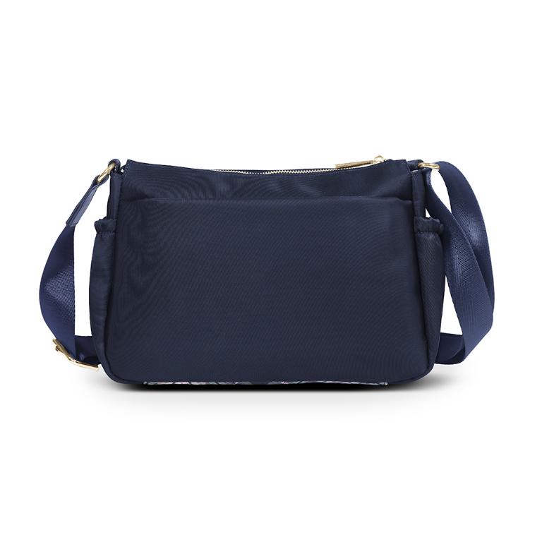 B.S.D.S冰山袋鼠 - 都會名伶 - 英倫風多層收納斜背包 - 古典藍【K095B】