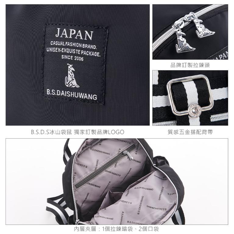 B.S.D.S冰山袋鼠 - 瑪德琳假期 - 學院風手提後背包【Z322-K】