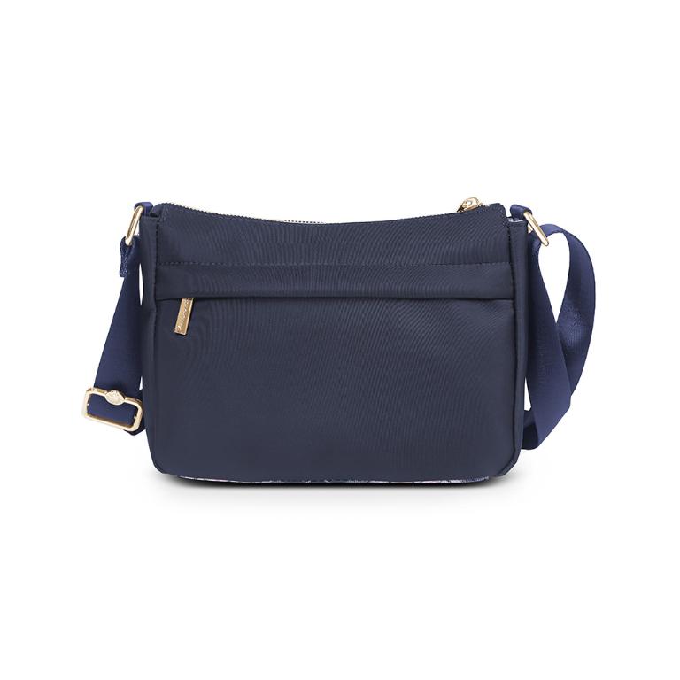 B.S.D.S冰山袋鼠 - 都會名伶 - 英倫風輕量多層斜背包 - 古典藍【K9001B】