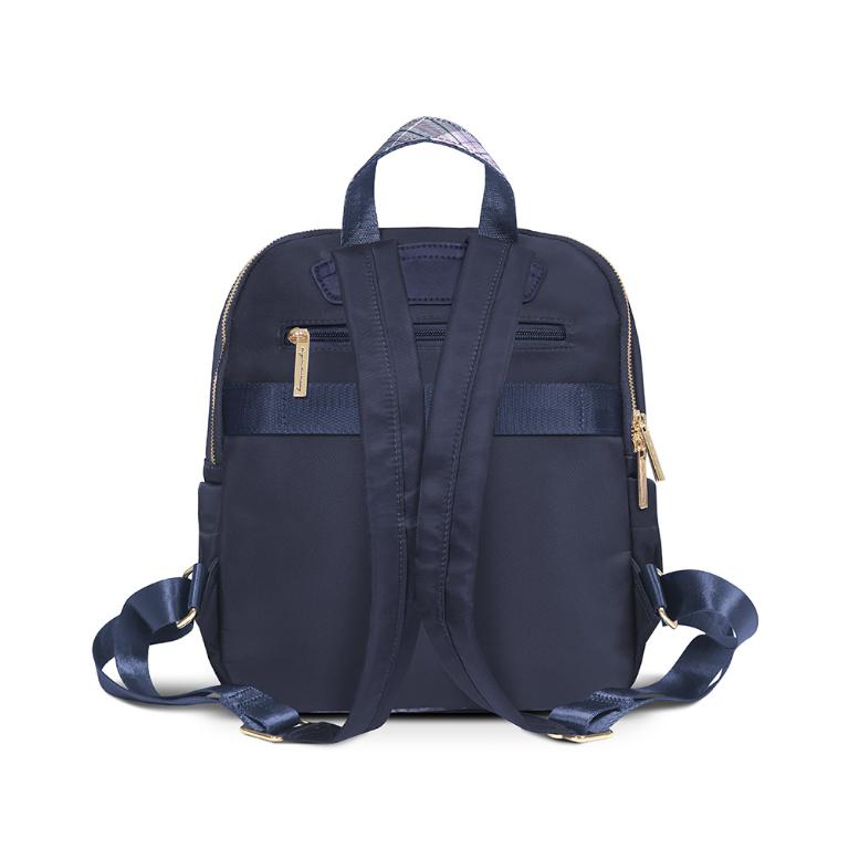 B.S.D.S冰山袋鼠 - 都會名伶 - 英倫風造型附插袋後背包 - 古典藍【K091B】