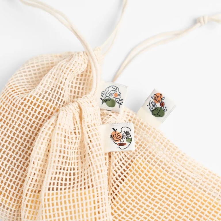 CLOEE 100%純棉起泡皂袋 - 刺繡款