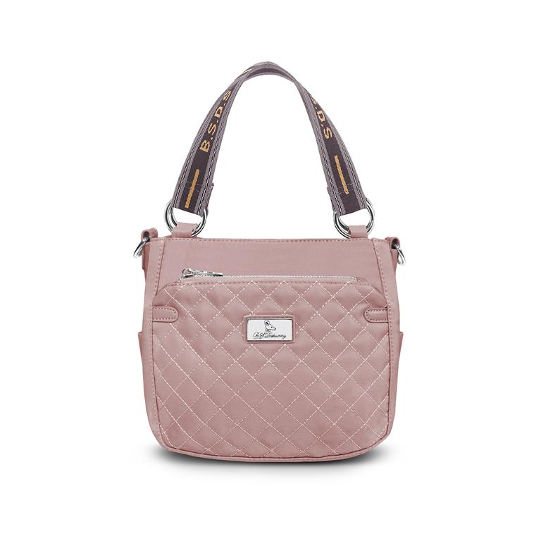 B.S.D.S冰山袋鼠 - 漫遊城市 - 小菱格手提兩用包 - 優雅紫【Z8012-AU】