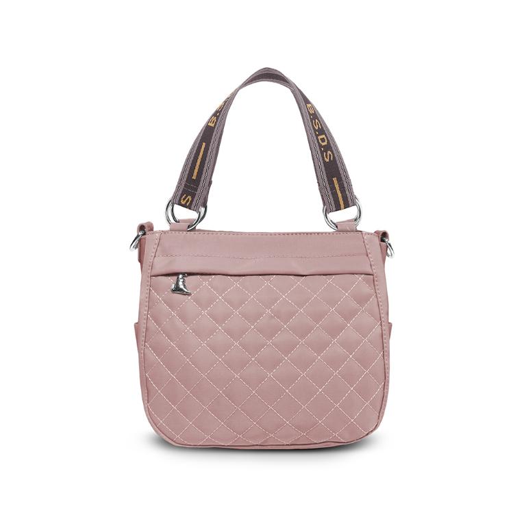 B.S.D.S冰山袋鼠 - 漫遊城市 - 小菱格手提兩用包 - 優雅紫【Z8012-AU】