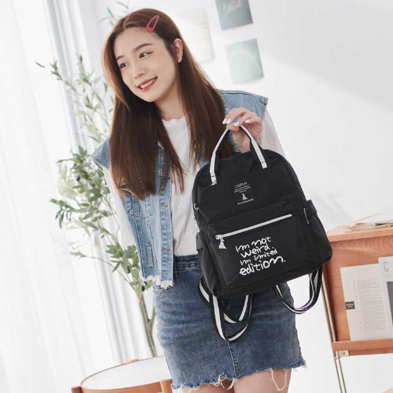 B.S.D.S冰山袋鼠 - 瑪德琳假期 - 學院風手提後背包【Z322-K】