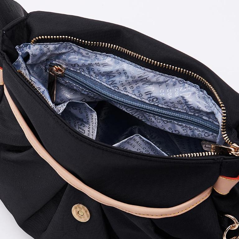 B.S.D.S冰山袋鼠 - 黑色狂想曲 - 古典輕奢掀蓋式斜背包 - 駱色黑【S-087K】