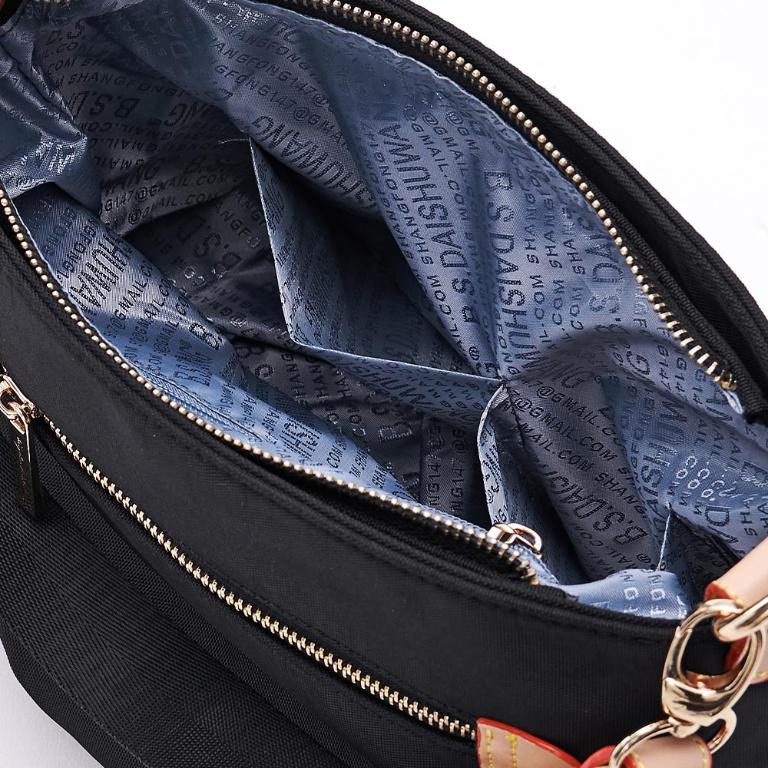 B.S.D.S冰山袋鼠 - 黑色狂想曲 - 古典輕奢可拆式兩用手提包 - 駱色黑【S-6011K】