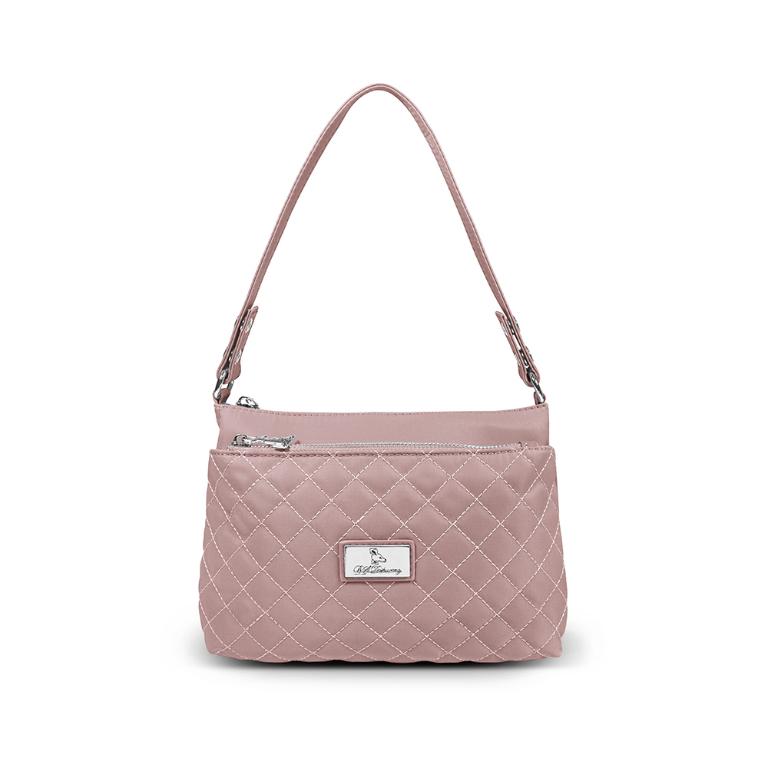 B.S.D.S冰山袋鼠 - 漫遊城市 - 小菱格輕量斜肩包 - 優雅紫【Z8013-AU】