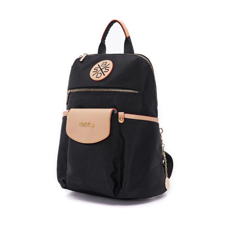 B.S.D.S冰山袋鼠 - 黑色狂想曲 - 古典輕奢可拆式後背包 - 駱色黑【S-090K】