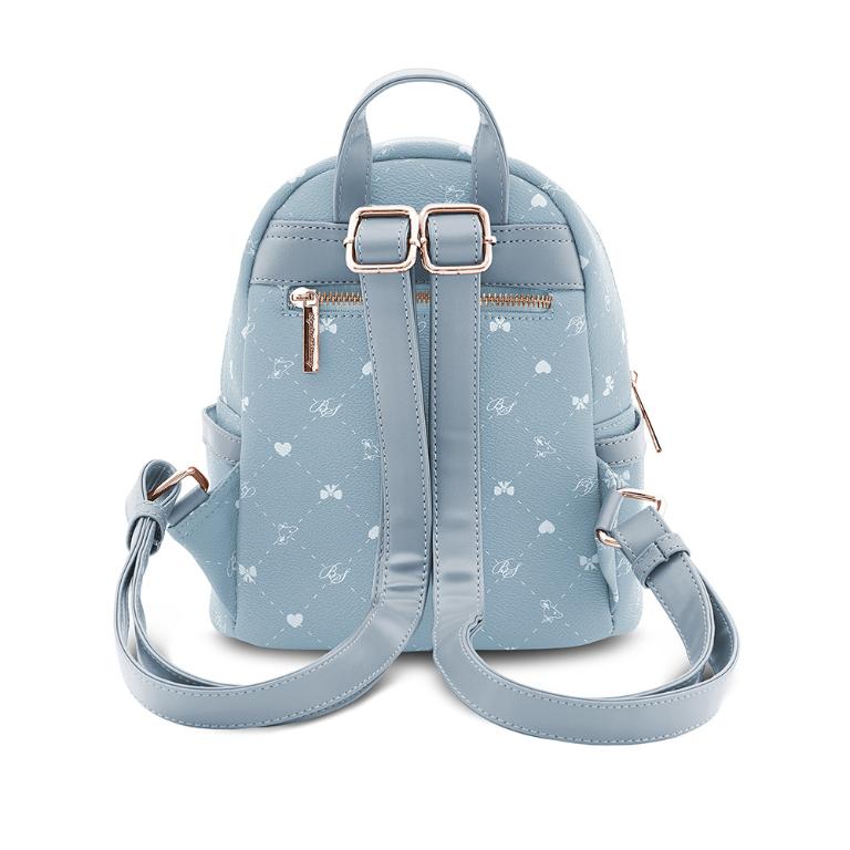 B.S.D.S冰山袋鼠 - 布朗小姐 - 甜美實搭迷你後背包 - 霧藍色【9083-LB】