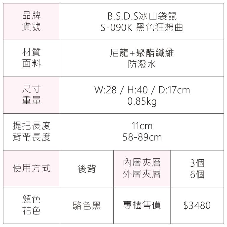 B.S.D.S冰山袋鼠 - 黑色狂想曲 - 古典輕奢可拆式後背包 - 駱色黑【S-090K】