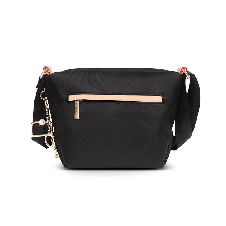 B.S.D.S冰山袋鼠 - 黑色狂想曲 - 古典輕奢造型斜背包 - 駱色黑【S-088K】