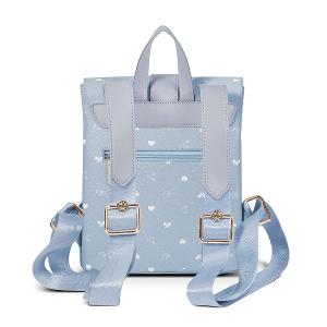 B.S.D.S冰山袋鼠 - 布朗小姐 - 甜美信封鎖釦後背包 - 霧藍色【6157-LB】