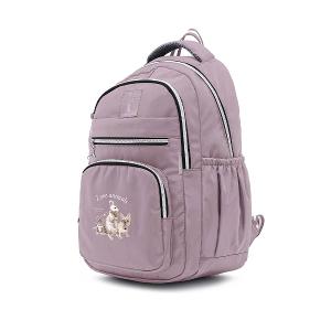 B.S.D.S冰山袋鼠 - 動物派對 - 輕旅多層大容量附插袋後背包 - 粉紫色【Z1810-3P】