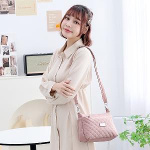 B.S.D.S冰山袋鼠 - 漫遊城市 - 小菱格輕量斜肩包 - 優雅紫【Z8013-AU】