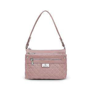 B.S.D.S冰山袋鼠 - 漫遊城市 - 小菱格實搭斜肩包 - 優雅紫【Z8022-AU】