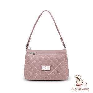 B.S.D.S冰山袋鼠 - 漫遊城市 - 小菱格輕量斜肩包 - 優雅紫【Z8013-AU】