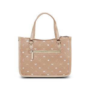 B.S.D.S冰山袋鼠 - 布朗小姐 - 甜美實搭方型托特包 - 粉杏色【6156-C】