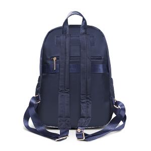 B.S.D.S冰山袋鼠 - 都會名伶 - 英倫風多夾層附插袋後背包 - 古典藍【K096B】