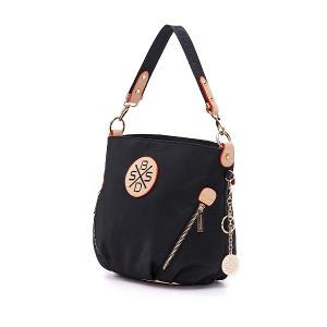 B.S.D.S冰山袋鼠 - 黑色狂想曲 - 古典輕奢可拆式兩用手提包 - 駱色黑【S-6011K】