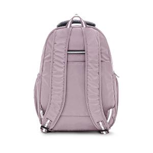 B.S.D.S冰山袋鼠 - 動物派對 - 輕旅多層大容量附插袋後背包 - 粉紫色【Z1810-3P】