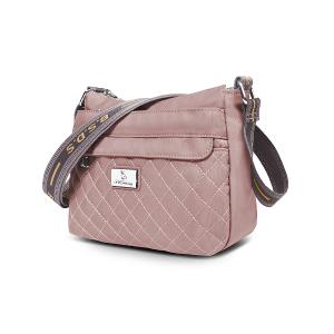 B.S.D.S冰山袋鼠 - 漫遊城市 - 小菱格輕量多層斜背包 - 優雅紫【Z9001-AU】
