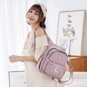 B.S.D.S冰山袋鼠 - 動物派對 - 學院風後背包 - 粉紫色【Z0019-3P】