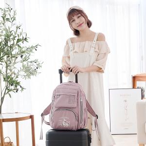 B.S.D.S冰山袋鼠 - 動物派對 - 輕旅大容量附插袋後背包 - 粉紫色【Z060-3P】