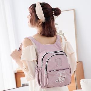 B.S.D.S冰山袋鼠 - 動物派對 - 學院風後背包 - 粉紫色【Z0019-3P】