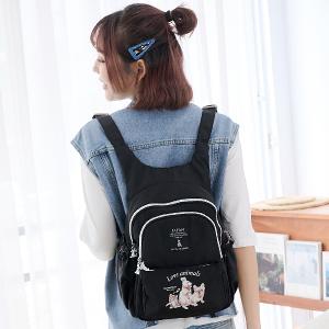 B.S.D.S冰山袋鼠 - 動物派對 - 學院風後背包 - 霧黑色【Z0019-3K】