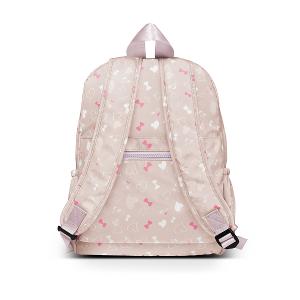 B.S.D.S冰山袋鼠 - 心心相印 - 溫柔大容量附插袋後背包 - 粉杏色【D060-C】