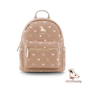 B.S.D.S冰山袋鼠 - 布朗小姐 - 甜美實搭迷你後背包 - 粉杏色【9083-C】